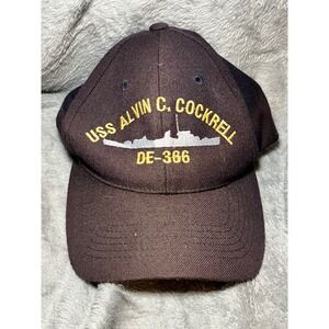 USS‎ Alvin C. Cockrell DE-366 Hat Navy Destroyer Escort Cap, LIDS Strapback